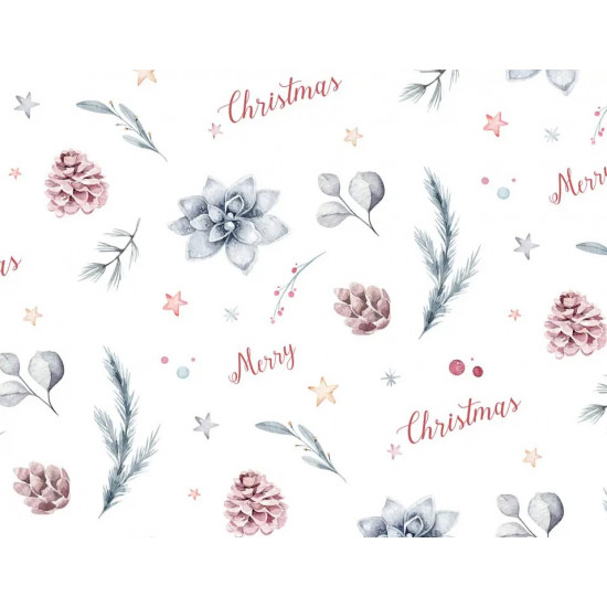 Папір новорічний для пакування подарунків 10 листів - 100 х 70 см 50г (PCZ10070-10-621)