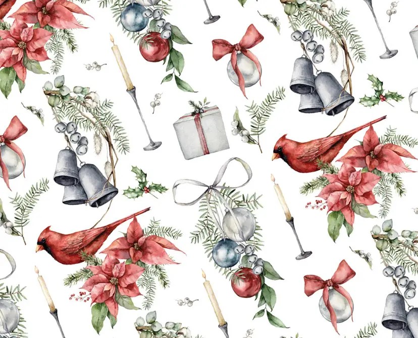 Папір новорічний для пакування подарунків 10 листів - 100 х 70 см 50г (PCZ10070-10-624)