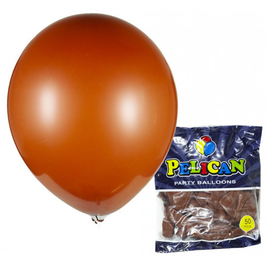 Шарики Pelican 12' (30 см), пастель коричневый , 50шт/уп Коричневый Pelican (822836/1250-836)