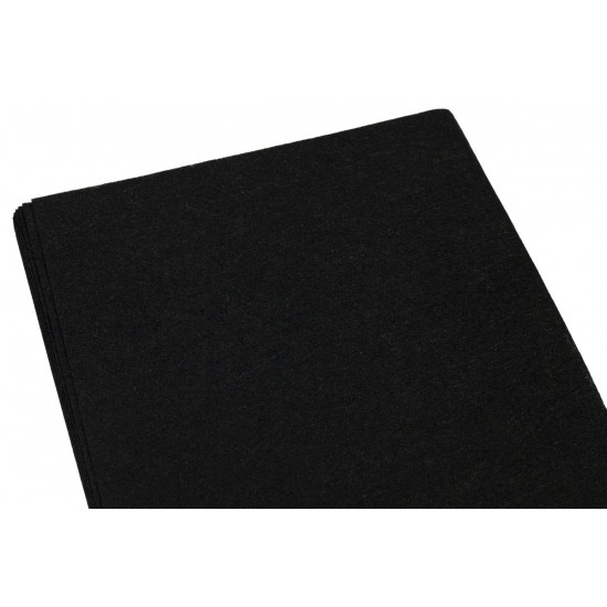 Фетр Medium MHQ170-035  20 * 30см,  10 аркушів, 1.2мм, чорний (170MHQ-035)