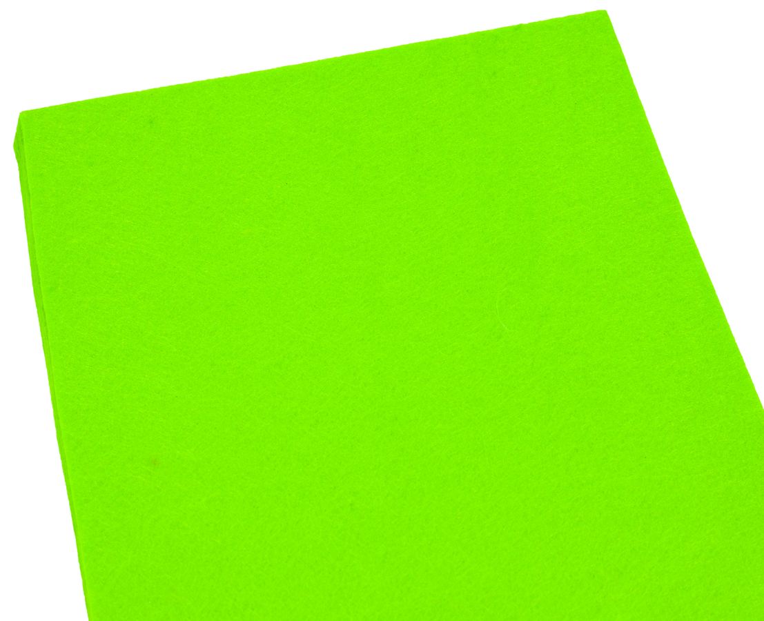 Фетр 20 * 30см 10 аркушів, 2мм, світло зелений (7785)