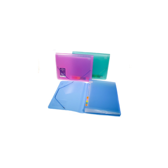 Тека  пластик 4302AM (083073) \ UNICORN \ на гумці \ 13 відділень \ прозора (4302AM)