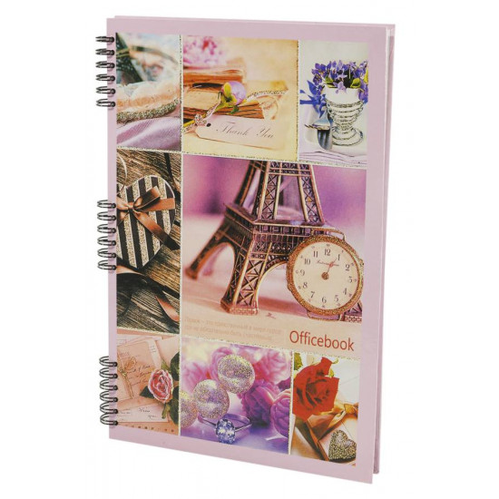 Блокнот  А4 Т/П офсет, пружина, 80 аркушів (A4-80 спираль)