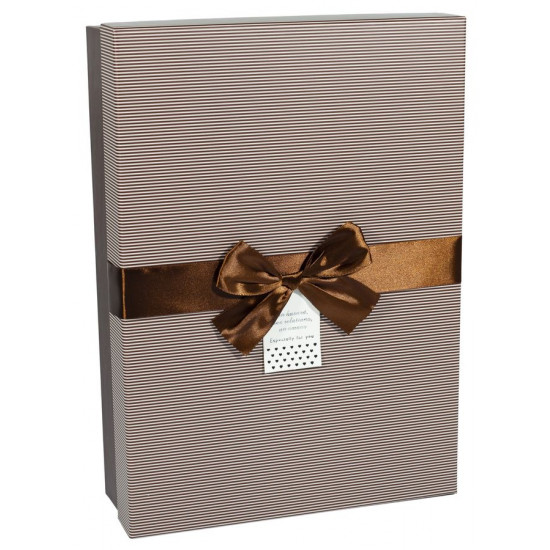 Подарункова коробка 105-24, прямокутна коричнева, 37.5х26.5х10cm/34х23х8/26.5х19х7cm   3шт. в наборі (105-24)