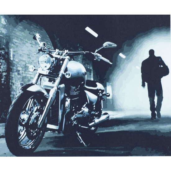 Картина за номерами "Мотоцикл" 40 * 50см, крас.-акрил, пензлик-3шт. (1182)