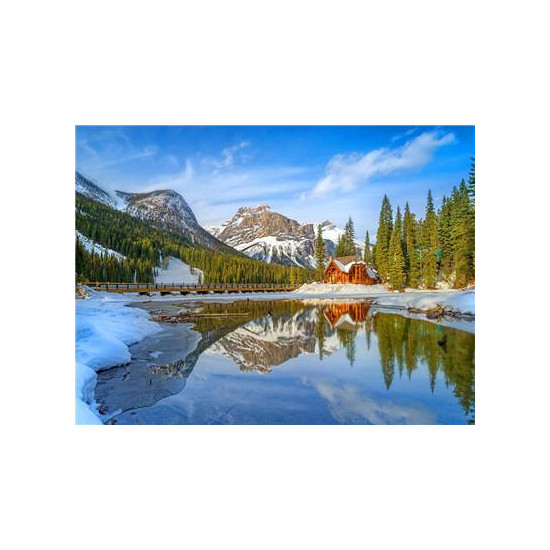Картина за номерами "Зима в горах"40 * 50см, крас.-акрил, кисть-3шт. (RA3772)