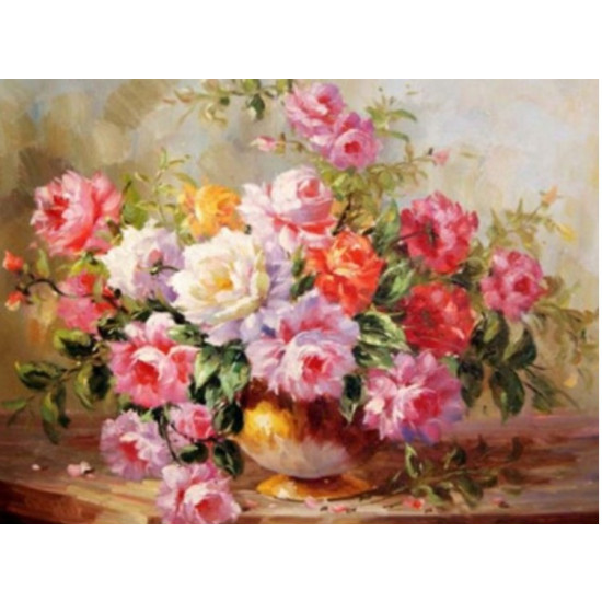 Картина за номерами 40 х 50см "Букет" Різнокольоровий Unison (6128EOTG_B)