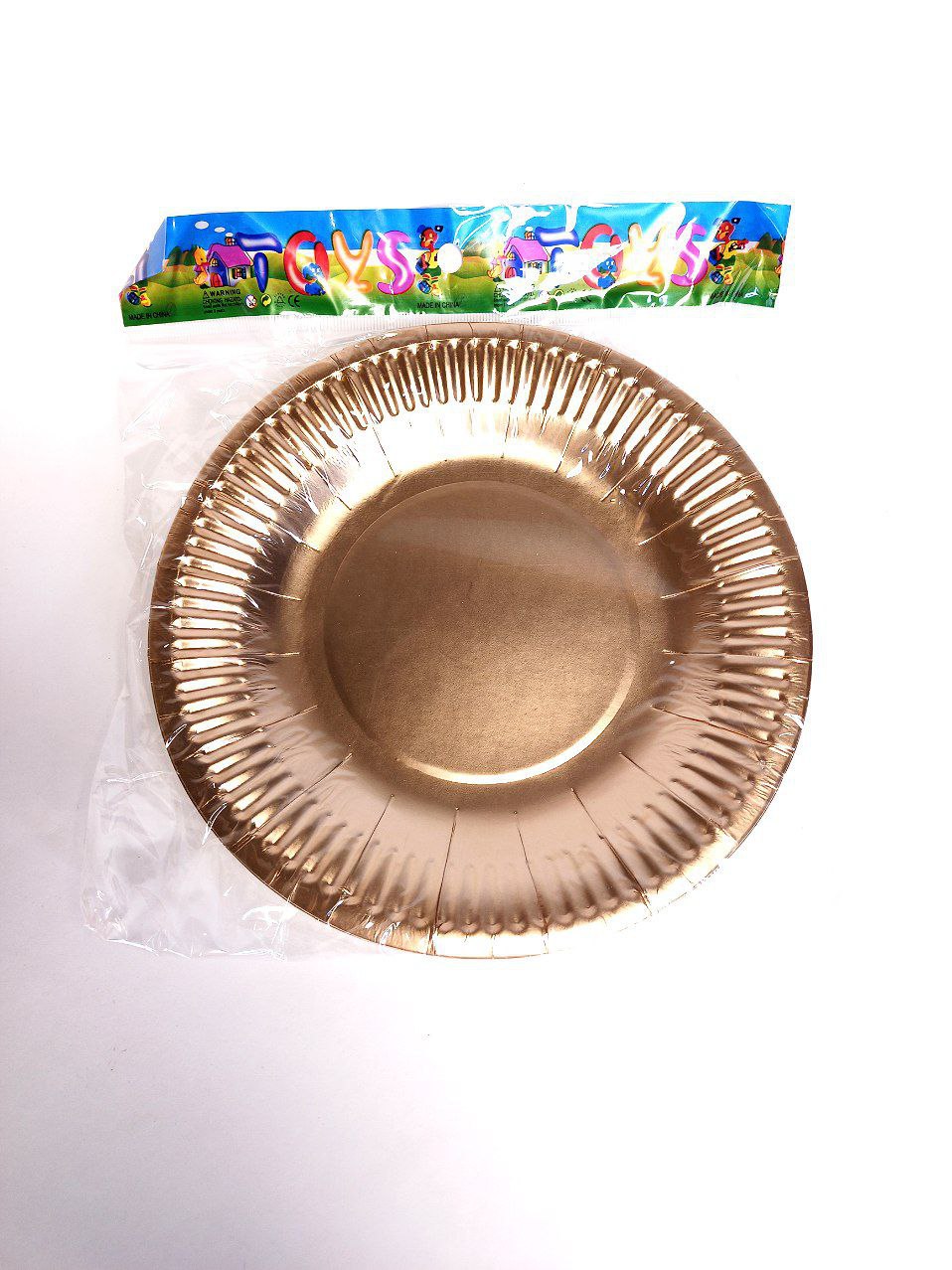 Тарілки картонні рожеве золото 18см, 10шт/уп Рожевий Unison (7500-35)