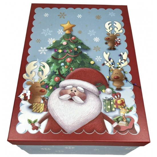 Подарочная новогодняя коробка прямокутная - "Новий год ", в наборе - 10шт., 93223 Разноцветный Unison (93223)