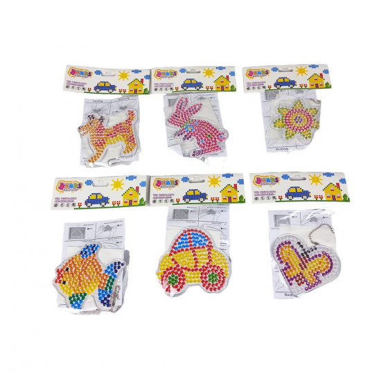 Набор для творчества "Собери Термо-мозаику" 9 х 11см, 6 видов Разноцветный Без бренда (7963-1)