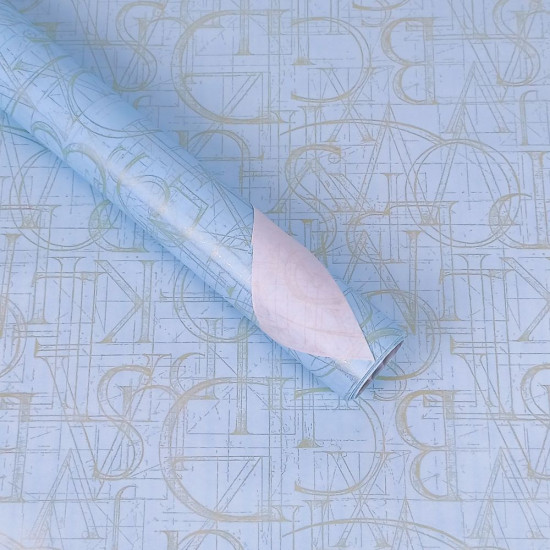 Папір пакувальний крафт-двосторонній 0,7 х 7м Блакитний Unison (Пт 500.11)