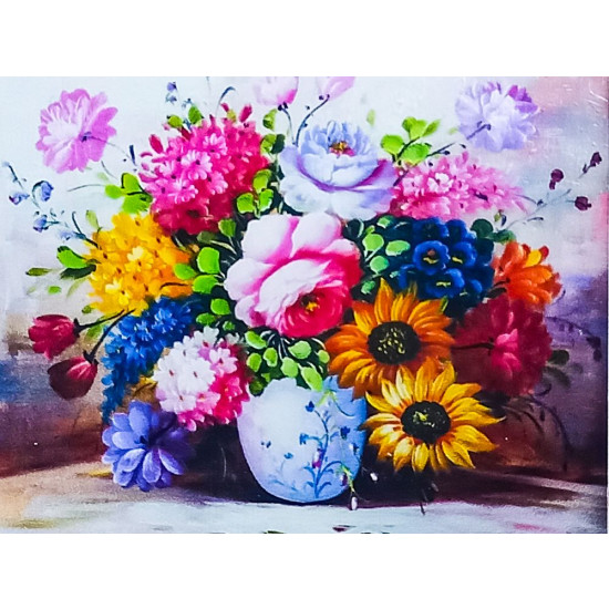 Алмазная мозаика 30 х 40см "Букет" рулон в PVC (без подрамника) Разноцветный Unison (60736_O GLD)