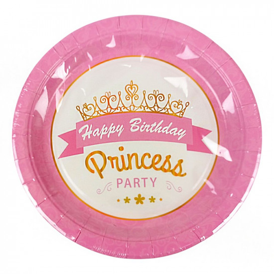 Тарілки одноразові картонні 10 штук в пачці, 23см, 250гр (10395)