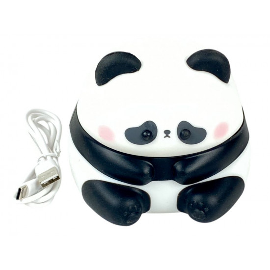 Лампа-нічник дитяча сенсорна силіконова  "Панда" змінює  5 кольорів, 10 х 10см, USB (312 - L)