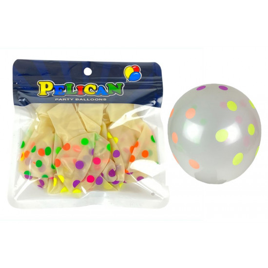 Кульки 12"(30сm) "Горох" прозрачные 100шт (9236 DSCN)