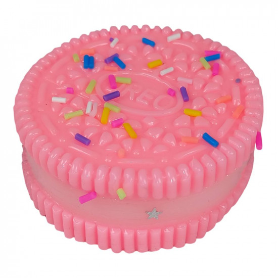 Сквіш орео печивко таба сквіш антистрес рожевий 6,5 х 2,5см (713008 pink)