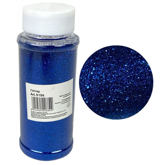 Глітер (присипка) 100мл  синій (ZA 100-8002/9196)
