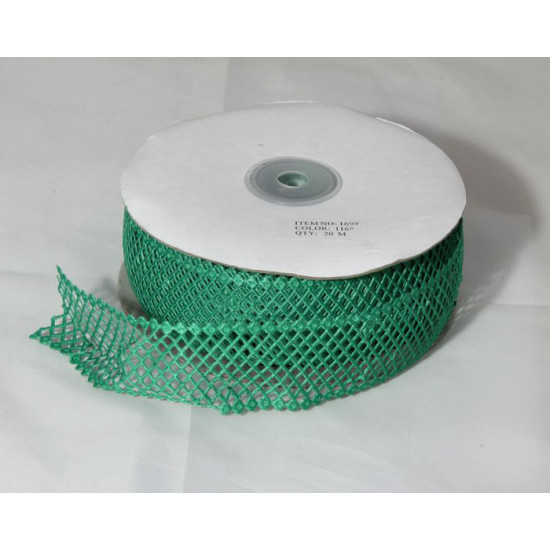 Декоративна тасьма - сітка 2см., 20м. - зелена (TS2020-116)