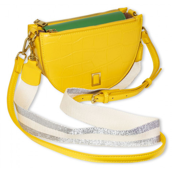 Сумка жіноча жовта 21,5х14,5 екошкіра (L8192 yellow)
