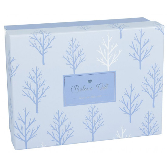 Подарункова коробка 9700-23, прямокутна блакитна, 28х21х11cm/25х18х10/22.5х15.5х9cm   3шт. в наборі (9700-23)