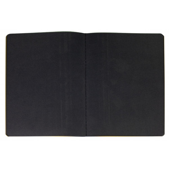 Блокноти-чорні листи, обл. крафт, А5- 20 аркушів "Кот неон" (3202-04)