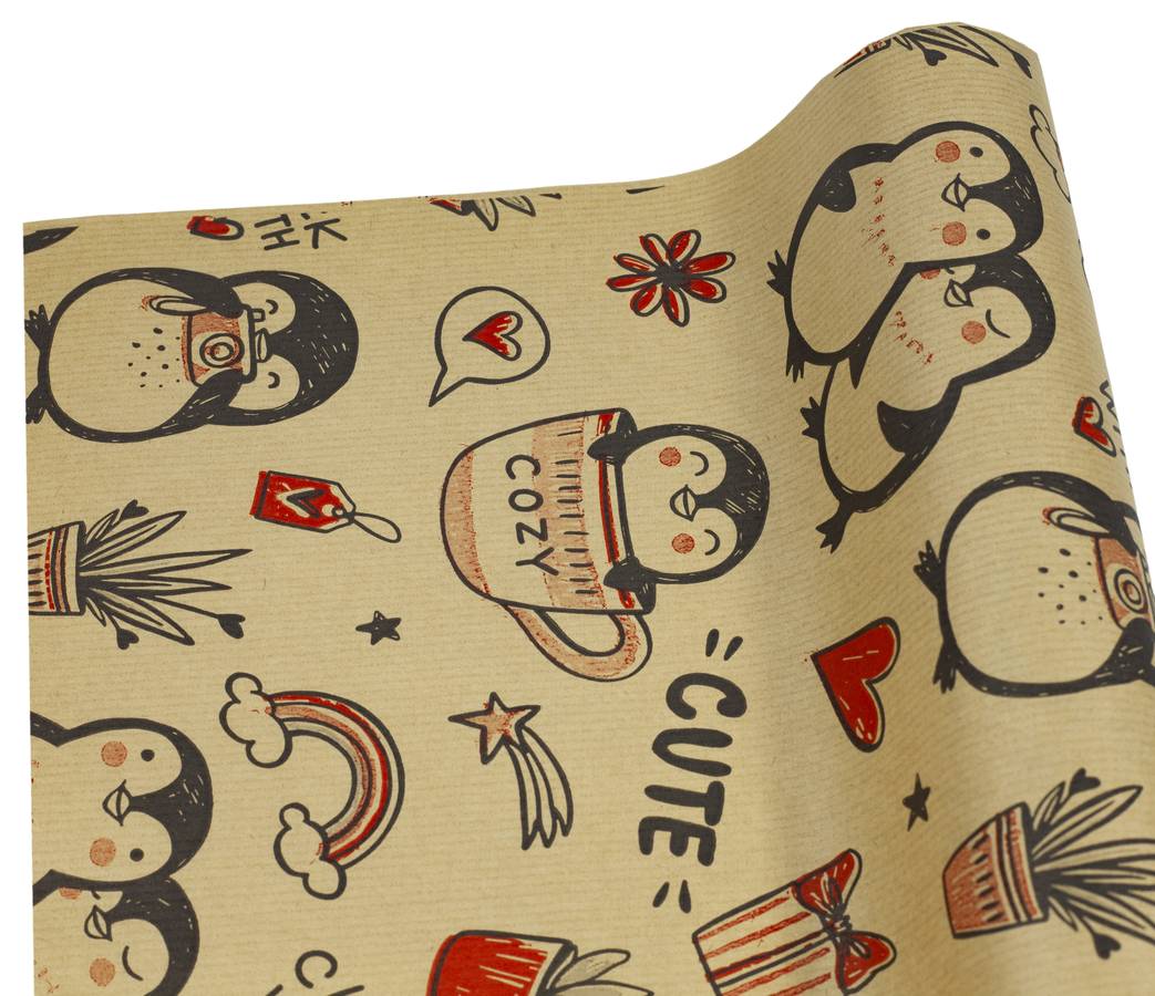 Папір пакувальний крафт-двосторонній 0,7 х 7м Різнокольоровий Unison (Пт 864.8)