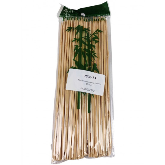 Шпажки бамбукові ±100 шт,  20 см Unison (7500-73)