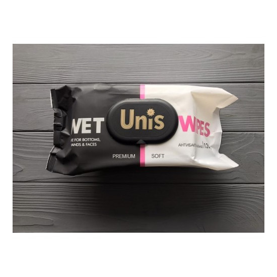 Серветки вологі UNIS антибактеріальні 120 шт Unison (WW-5)