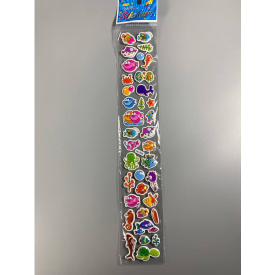 Наклейки 37 х 6см, 25шт/уп Різнокольоровий Unison (HC-24)