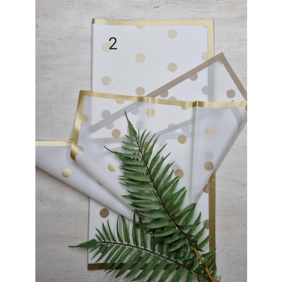 Плівка матова  55мкр, 60 х 60см - 20 листов Золотий Unison (PMSP-2)