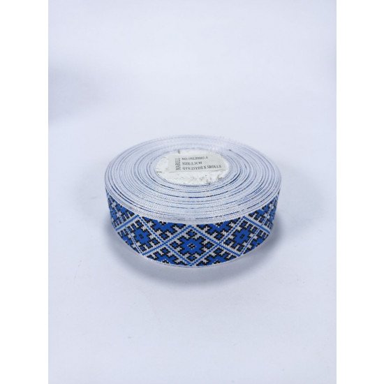 Стрічка репсова 25мм х 22м Синій Unison (191L09002-4/ D02225)