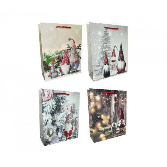 Пакет новорічний , 30х40х12см,  , 200гр Різнокольоровий Unison (FD2061L)