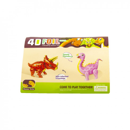 Кулька фольгована 3D фігурна Динозавр 57 х 92см Різнокольоровий Без бренду (YY-F0522 green)