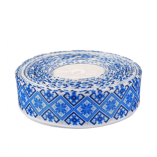 Стрічка репсова 25мм х 21м Блакитний Unison (LR2521-3)