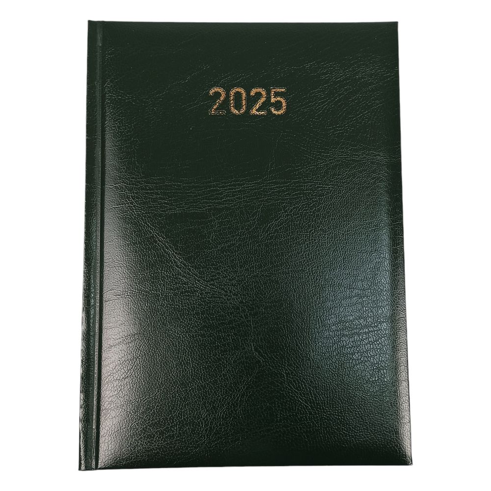 Щоденник датований "2025" у твердій палітурці А5, 168 аркушів (24В-004 green)