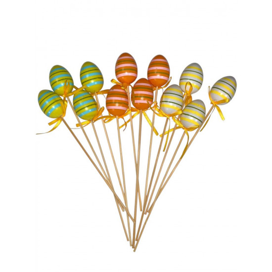 Топпер великодні яйця "Карамель" 4 х 3см -12шт (L00126)