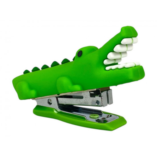 Степлер пластиковий 10#, дитячий "Крокодил" (JL-302)