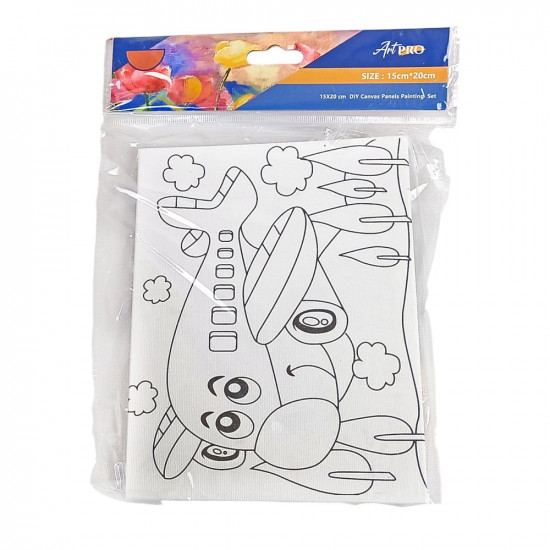 Раскраска 15 х 20см (холст на раме) с акриловыми красками и кистью (0699-2)