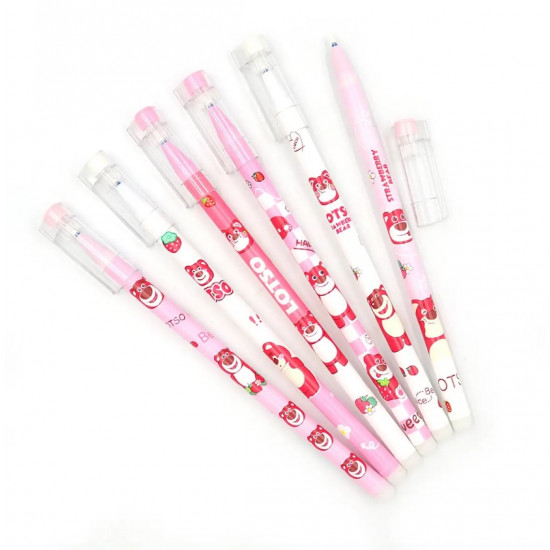 Ручка що стирається синя  0,5мм,   "Strawberry Bear", mix (2012)