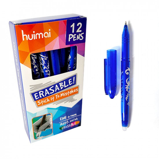 Ручка гелева, пиши-стирай, 0,7мм синя Різнокольоровий Без бренду (HM-158 / 106-2)
