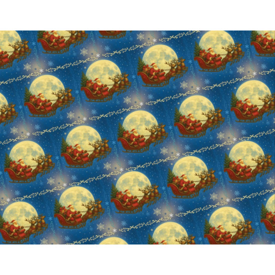 Папір подарунковий  крейдований 80г, новорічний , 100 х 70см  -10 аркушів (PVM10-327NY)