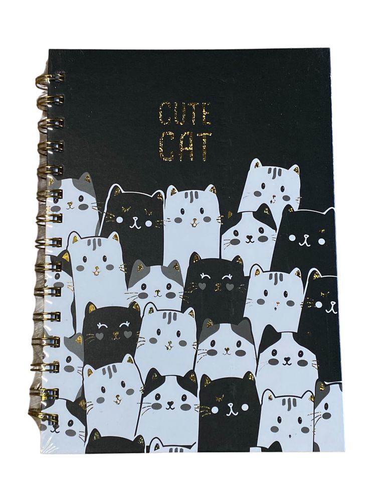 Зошит А5 на спіралі,  80 аркушів 80г/м2 клітинка,  "Котики" (1813-9)