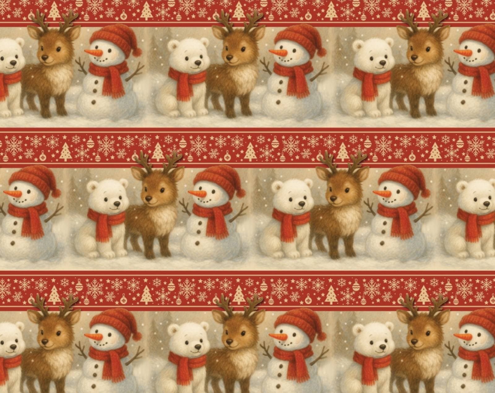 Папір подарунковий  крейдований 80г, новорічний , 100 х 70см  -10 аркушів (PVM10-326NY)