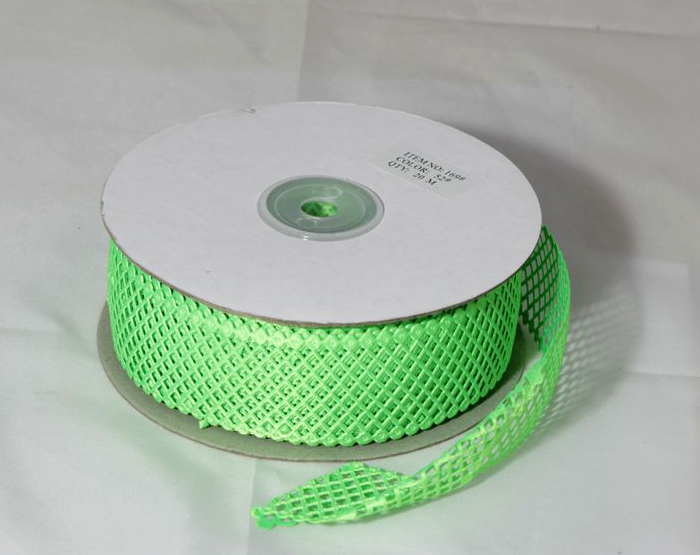 Декоративна тасьма-сітка 4см., 20м. -салатна (TS4020-52)