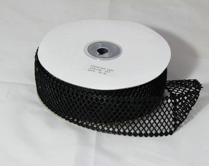 Декоративна тасьма-сітка 4см., 20м. - чорна (TS4020-39)