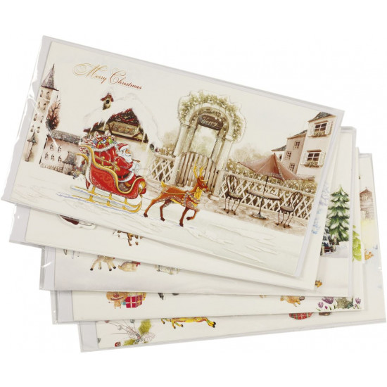 Листівки  новорічні  B10,  12х21см,  з конвертом (B10)