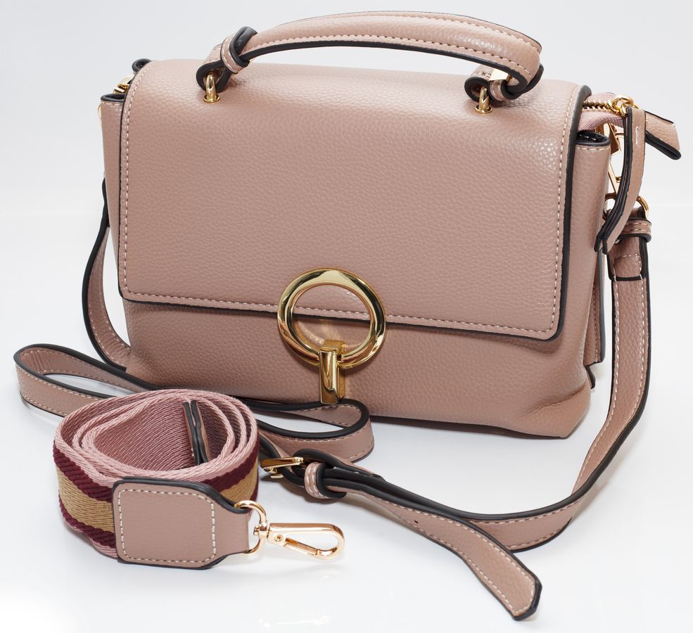 Сумка жіноча пудра 16х23см екошкіра (89003 powder)