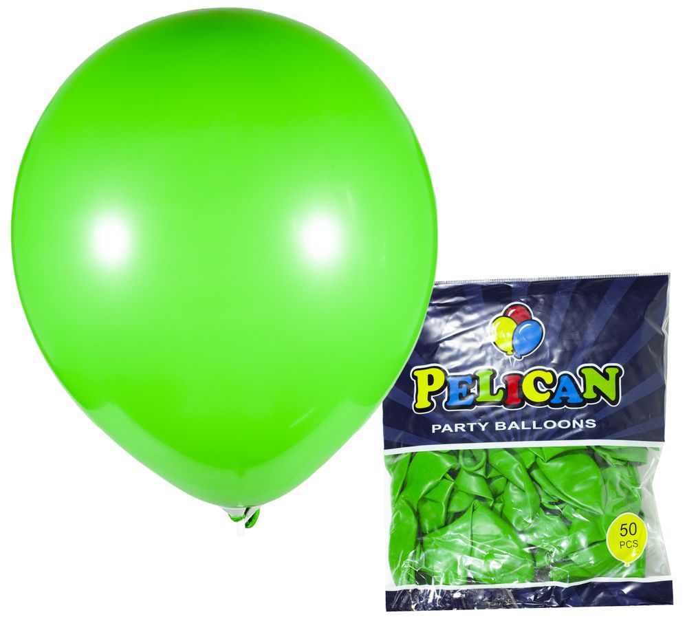 Шарики Pelican 12' (30 см), пастель зеленый, 50шт/уп, 822832 Зеленый Pelican (822832/1250-832)