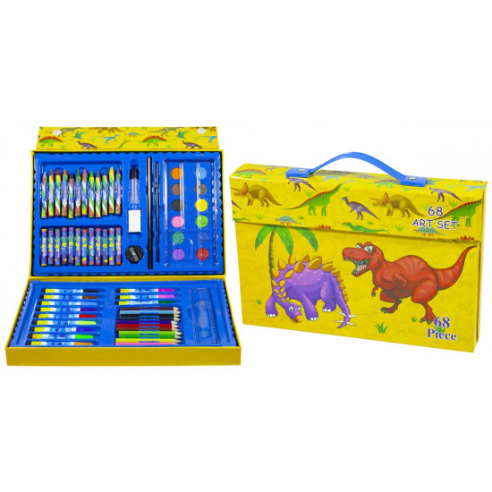 Набір маркерів 68 предметів "Динозавр" в валізі (1 * 24) (DI-68)
