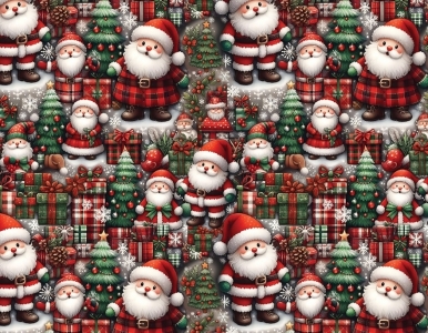 Папір подарунковий  крейдований 80г, новорічний , 100 х 70см  -10 аркушів (PVM10-332NY)